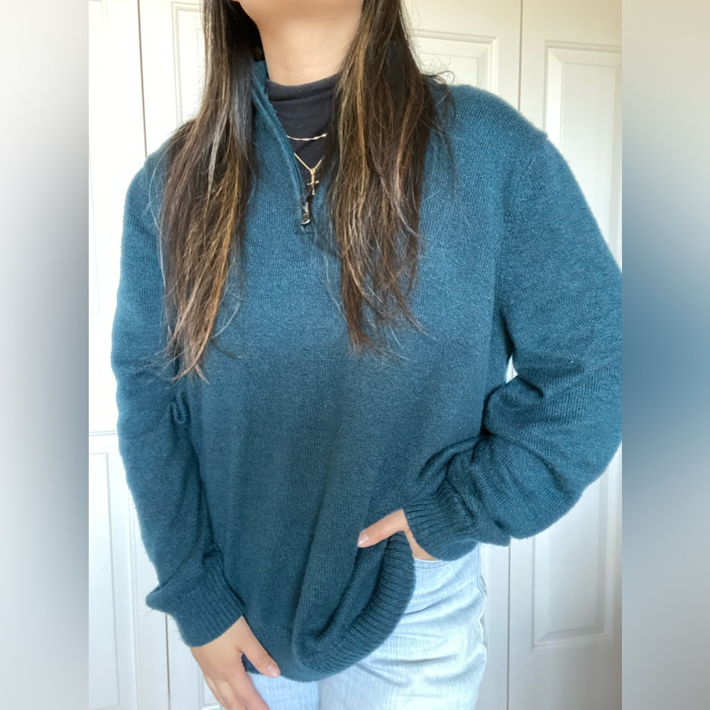 Turquoise Quarter Zip